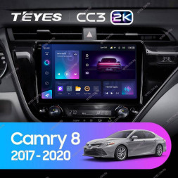 Штатная магнитола Teyes CC3 2K 360 6/128 Toyota Camry 8 XV 70 (2017-2020)