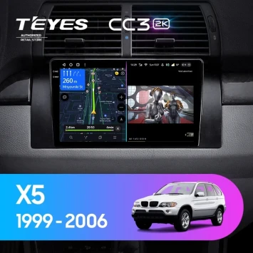 Штатная магнитола Teyes CC3 2K 360 6/128 BMW X5 E39 E53 (1999-2006)