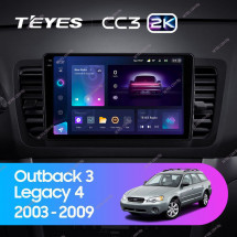 Штатная магнитола Teyes CC3 2K 360 6/128 Subaru Outback 3 (2003-2009)