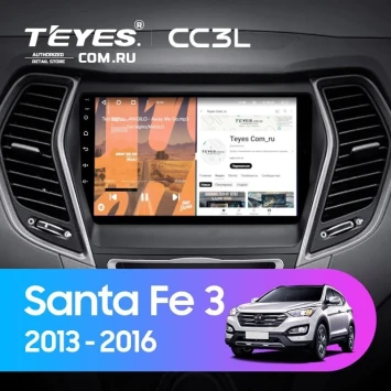 Штатная магнитола Teyes CC3L 4/32 Hyundai Santa Fe 3 (2013-2016) Тип-A