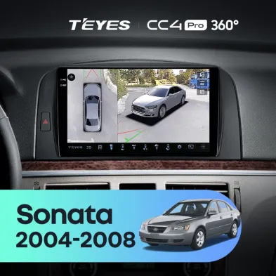 Штатная магнитола Teyes CC4 Pro 360 8/128 Hyundai Sonata NF (2004-2008)