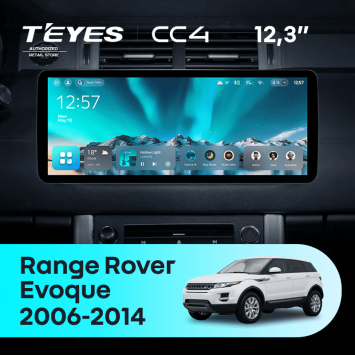 Штатная магнитола Teyes CC4 12.3" 6/64 Land Rover Range Rover Evoque (2011-2018) Тип-A