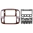 Переходная рамка Lexus LX470 / Toyota Land Cruiser LC 100 (1998-2003) F3 (9")
