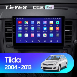 Штатная магнитола Teyes CC2 Plus 6/128 Nissan Tiida C11 (2004-2013) F2