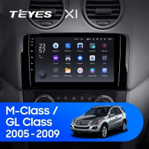 Штатная магнитола Teyes X1 4G 2/32 Mercedes-Benz ML-Class X164 (2005-2009) F2