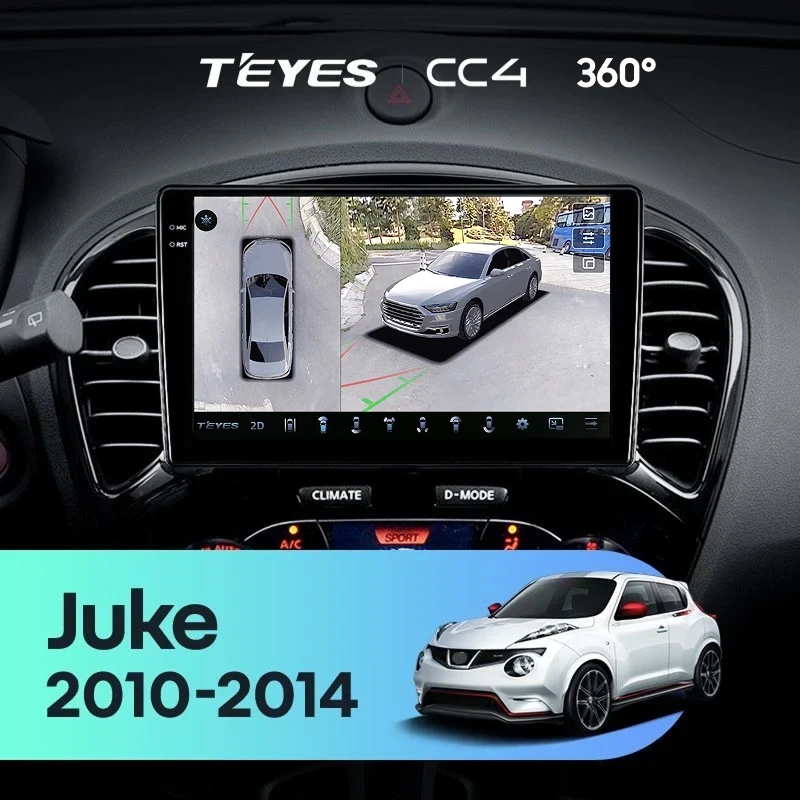 Штатная магнитола Teyes CC4 360 8/128 Nissan Juke (2010-2014) Тип-B