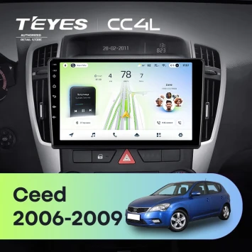 Штатная магнитола Teyes CC4L 6/64 с DTS Kia Ceed (2006-2009)