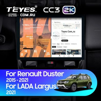 Штатная магнитола Teyes CC3 2K 360 6/128 Renault Duster (2015-2020) F2 (13&quot;)