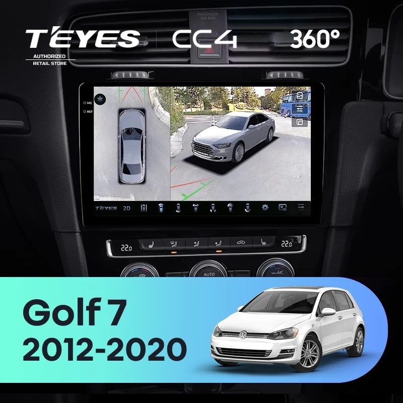 Штатная магнитола Teyes CC4 360 6/64 Volkswagen Golf 7 MK7 (2012-2020) Правый руль