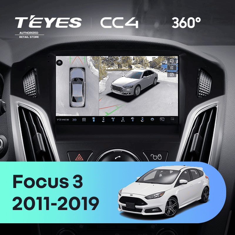 Штатная магнитола Teyes CC4 360 6/64 Ford Focus 3 (2011-2019)