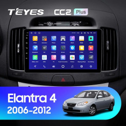 Штатная магнитола Teyes CC2 Plus 6/128 Hyundai Elantra 4 HD (2006-2012)