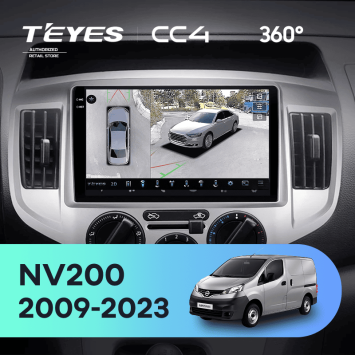 Штатная магнитола Teyes CC4 360 8/128 Nissan NV200 M20 (2009-2023) F1