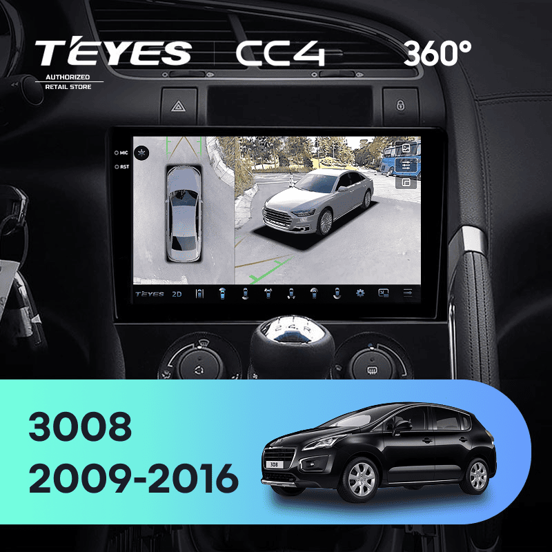 Штатная магнитола Teyes CC4 360 8/128 Peugeot 3008 1 (2009-2016) F1