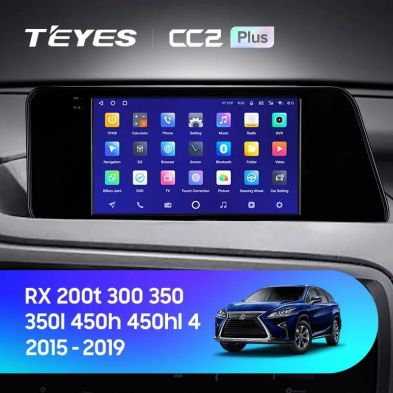 Штатная магнитола Teyes CC2 Plus 3/32 Lexus RX200t RX270 RX300 RX350 RX350L RX450h AL20 IV (2015-2019) (0din)