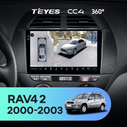 Штатная магнитола Teyes CC4 360 8/128 Toyota RAV4 2 CA20 (2000-2003) F3