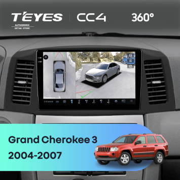 Штатная магнитола Teyes CC4 360 8/128 Jeep Grand Cherokee 3 WK (2004-2007) F1