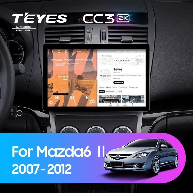 Штатная магнитола Teyes CC3 2K 6/128 Mazda 6 2 GH (2007-2012) (11&quot;)