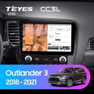 Штатная магнитола Teyes CC3L 4/32 Mitsubishi Outlander 3 (2018-2021)