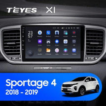 Штатная магнитола Teyes X1 4G 2/32 Kia Sportage 4 QL (2018-2020) Тип-A