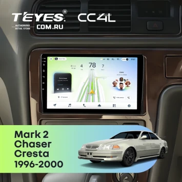 Штатная магнитола Teyes CC4L 6/64 с DTS Toyota Cresta (1996-2000)