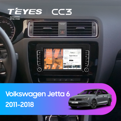 Штатная магнитола Teyes CC3 4/32 Volkswagen Jetta 6 (2011-2018) (с кнопками) 7&quot;