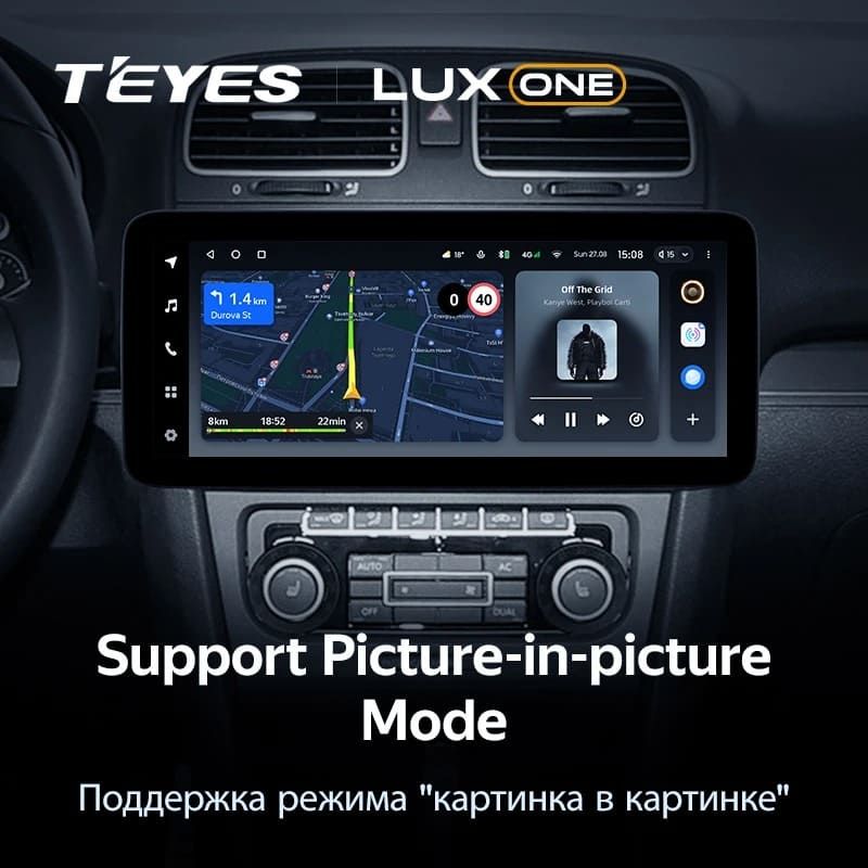 Штатная магнитола Teyes LUX ONE 4/32 Volkswagen Scirocco (2008-2015)