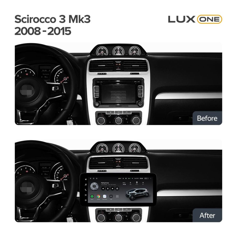 Штатная магнитола Teyes LUX ONE 4/32 Volkswagen Scirocco (2008-2015)