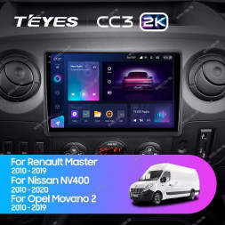 Штатная магнитола Teyes CC3 2K 4/32 Opel Movano 2 (2010-2019)