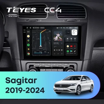 Штатная магнитола Teyes CC4 6/64 Volkswagen Sagitar (2019-2024)