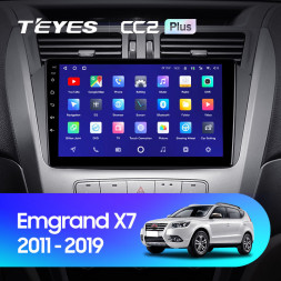 Штатная магнитола Teyes CC2 Plus 4/32 Geely Emgrand X7 1 GX7 EX7 (2011-2019)