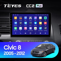 Штатная магнитола Teyes CC2 Plus 4/64 Honda Civic 8 FK FN FD (2005-2012)
