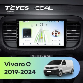 Штатная магнитола Teyes CC4L 6/64 с DTS Opel Vivaro C (2019-2024)