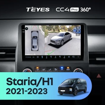 Штатная магнитола Teyes CC4 Pro 360 12/256 Hyundai Staria H1 (2021-2023)