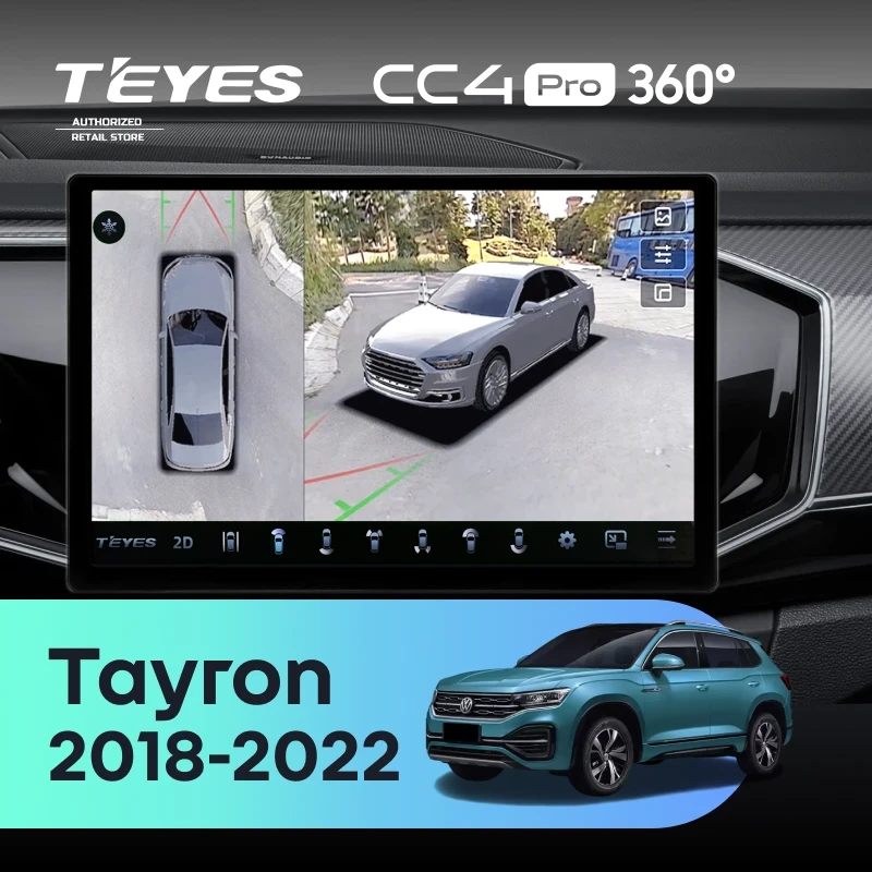 Штатная магнитола Teyes CC4 Pro 360 8/128 Volkswagen Tayron (2018-2022) (13")