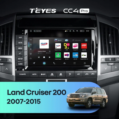 Штатная магнитола Teyes CC4 Pro 8/128 Toyota Land Cruiser 11 200 (2007-2015) F2 Тип-B