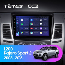 Штатная магнитола Teyes CC3 360 6/128 Mitsubishi Pajero Sport 2 (2008-2016)
