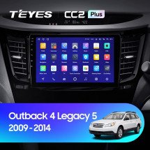 Штатная магнитола Teyes CC2L Plus 1/16 Subaru Outback 4 BR (2009-2014) Правый руль