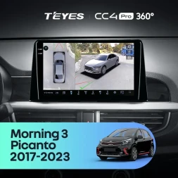Штатная магнитола Teyes CC4 Pro 360 8/128 Kia Picanto (2017-2020) Тип-B