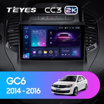 Штатная магнитола Teyes CC3 2K 4/32 Geely GC6 1 (2014-2016)