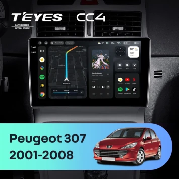 Штатная магнитола Teyes CC4 8/128 Peugeot 307 1 (2001-2008)