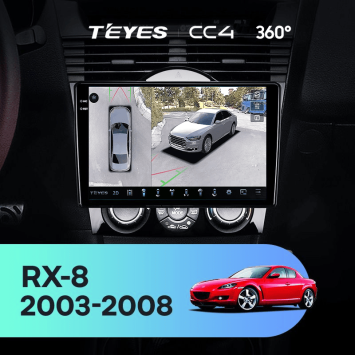 Штатная магнитола Teyes CC4 360 6/64 Mazda RX-8 SE (2003-2008)