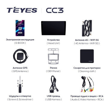 Штатная магнитола Teyes CC3L 4/64 Kia Sportage 2 (2004-2010) F1