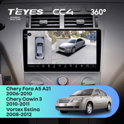 Штатная магнитола Teyes CC4 360 6/64 Chery Fora A5 A21 (2006-2010)
