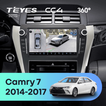 Штатная магнитола Teyes CC4 360 6/64 Toyota Camry 7 XV 50 55 (2014-2017) F3 с кнопками