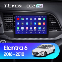 Штатная магнитола Teyes CC2 Plus 6/128 Hyundai Elantra 6 (2015-2018) Тип-A