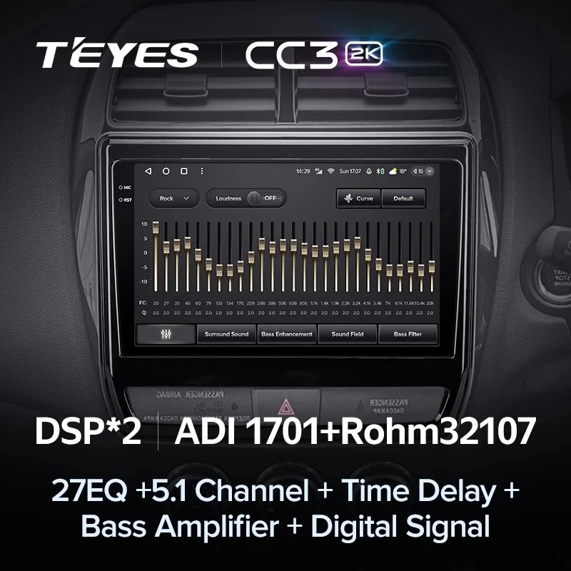 Штатная магнитола Teyes CC3 2K 6/128 Mitsubishi ASX (2016-2026) Тип-A