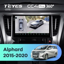 Штатная магнитола Teyes CC4 Pro 360 8/128 Toyota Alphard H30 (2015-2020)