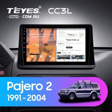 Штатная магнитола Teyes CC3L 4/32 Mitsubishi Pajero 2 (1991-2004)