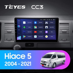 Штатная магнитола Teyes CC3 4/32 Toyota Hiace XH10 H200 (2004-2021)