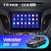 Штатная магнитола Teyes CC2 Plus 6/128 Hyundai Veloster FS (2011-2017) Тип-А